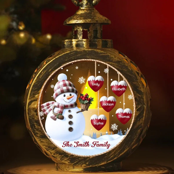 Custom Candlelight Lantern Ornament - Personalized Christmas Birthday Gifts For Mom, Dad, Kids - My Favorite Part Of Christmas Is Family - Pawesome House