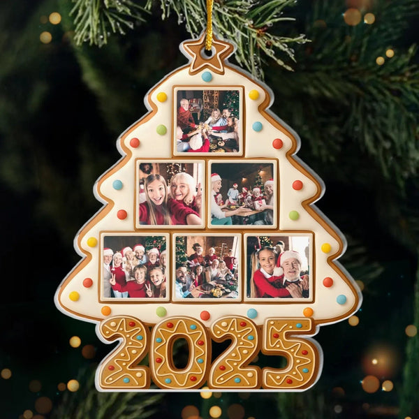 Custom Photo Acrylic Ornament - Personalized Christmas Birthday Gifts For Mom, Dad, Brother, Sister, Kids - Memories Baked Into Every Smile - Pawesome House