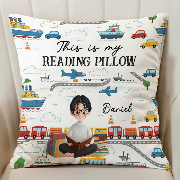 Book Lovers Pocket Pillow- Personalized Boy's Edition(Insert Included)
