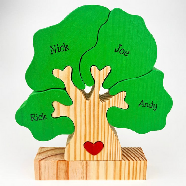 Wood Tree Family Puzzle