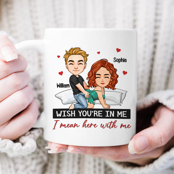 It Started With A Message - Couple Personalized Custom Mug - Christmas Gift For Husband Wife, Anniversary mg724