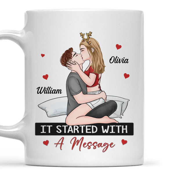 Nach Jahren heißer als dieser Kaffee - Geschenk für Paare Jubiläumsgeschenk - personalisierte Tasse