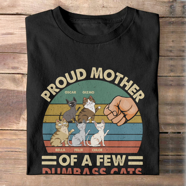 Father Of Dumbass Cats - Personalized Custom Shirt