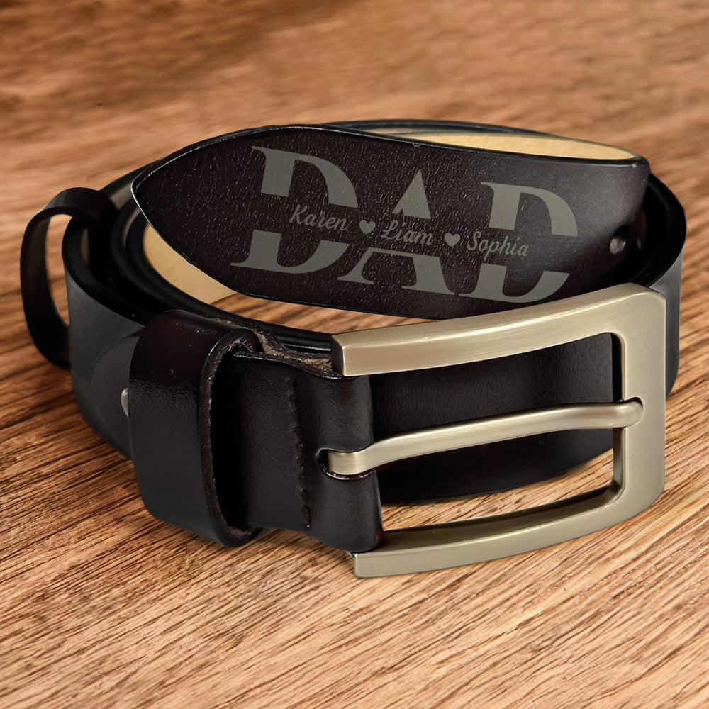 Thoughtful Father's Day Gift – Custom-Engraved Leather Belt from