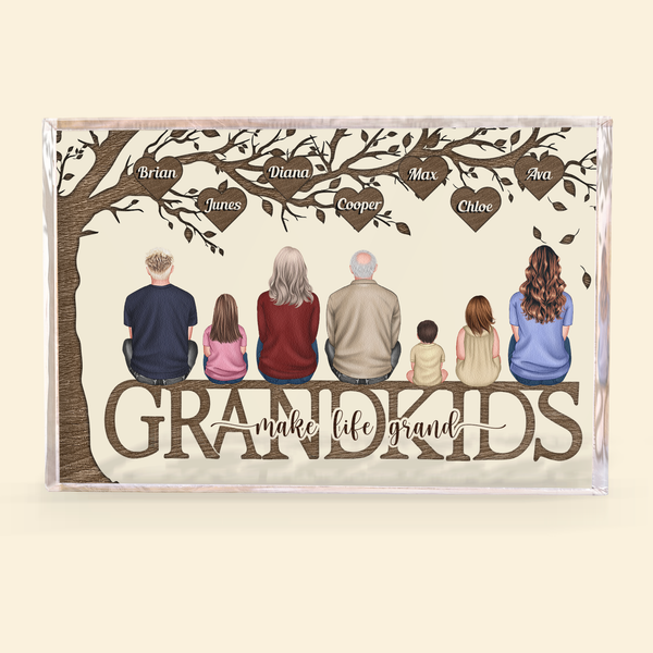 Enkel machen das Leben großartig – personalisierte rechteckige Acryltafel