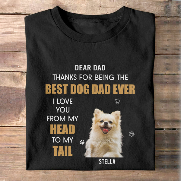 Head To Tail - Dog Lovers - Pet Owner- Personalized Custom Photo Shirt