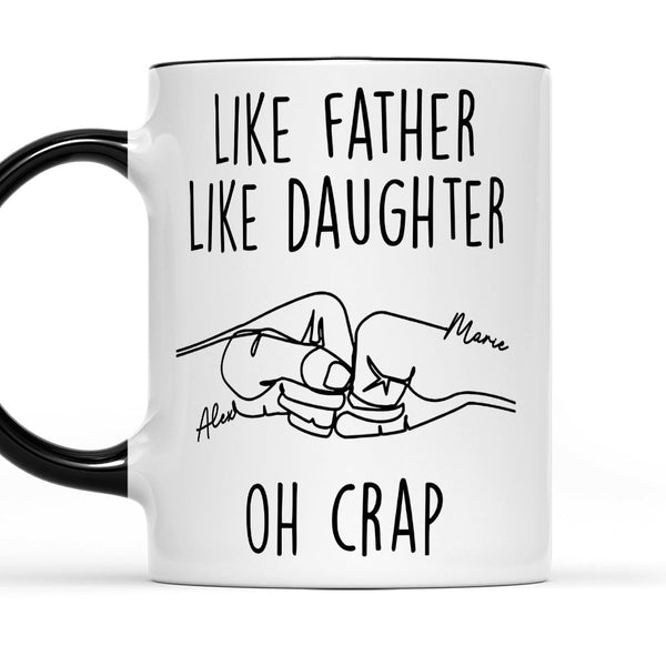 Like Mother Like Son - Father's Day, Mother's Day, Birthday Gift For Dad, Mom - Family Personalized Custom Accent Mug