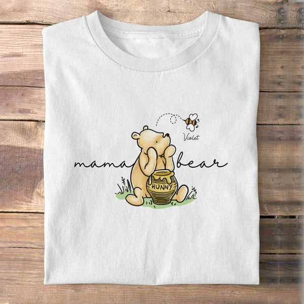 Mama Bear - Cadeau pour maman - T-shirt unisexe personnalisé personnalisé, sweat à capuche, sweat-shirt