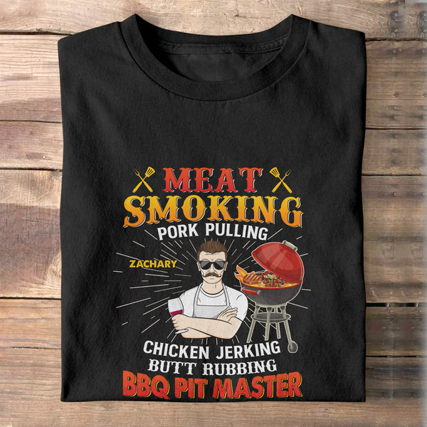 Meat Smoking Pork Pulling - Gift For Father, Dad - Personalized Custom Shirt
