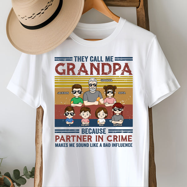 Diese Kinder nennen mich Opa - Vatertag, Geburtstagsgeschenk für Papa, Opa - Personalisiertes individuelles Shirt