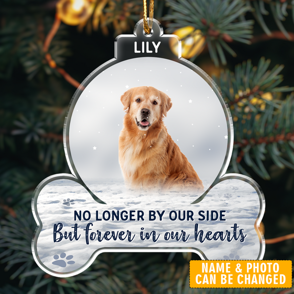 Forever In My Heart - Personalized Pet Memorial Photo Ornament