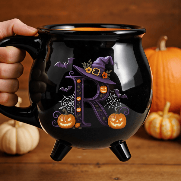 Custom 12oz Cauldron Coffee Cup – Spooky Halloween Gift for Women, Best Friends & Family - Pawesome House