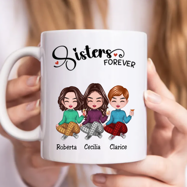Sisters Forever - Personalized Custom Mug