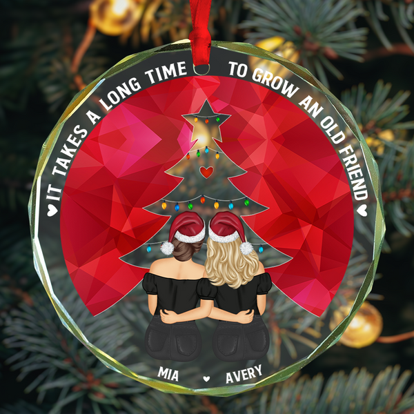 Grow An Old Friend - Personalized Glass Ornament