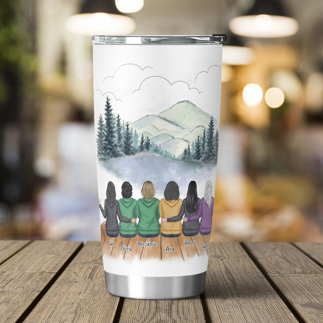 I'd Walk Through Fire For You Sisters - Personalized Tumbler