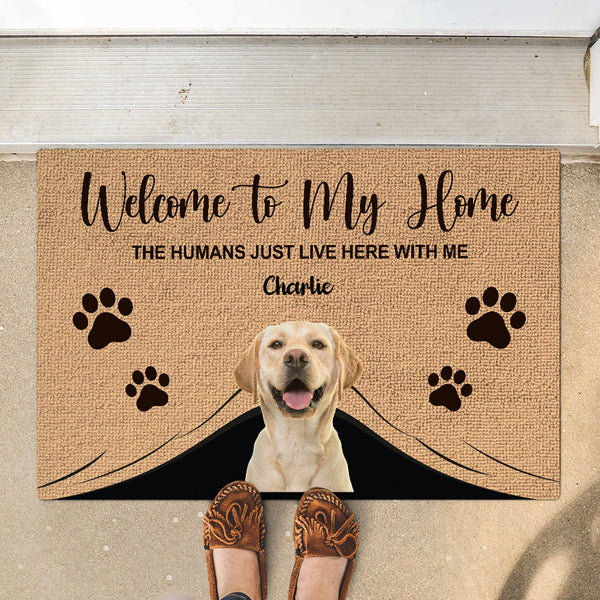 Welcome To My Home - Custom Photo - Personalized Doormat