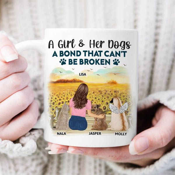 Un lien qui ne peut pas être brisé - Cadeau pour les amoureux des chiens, maman chien - Tasse personnalisée