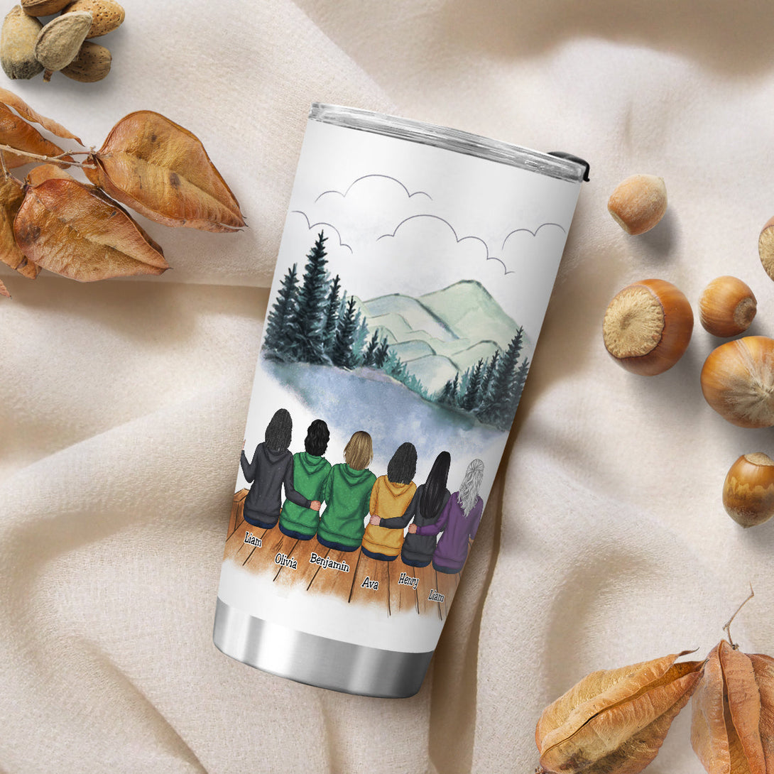 I'd Walk Through Fire For You Sisters - Personalized Tumbler