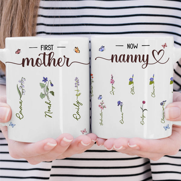 Erst Mama, jetzt Oma - Personalisierte Tasse