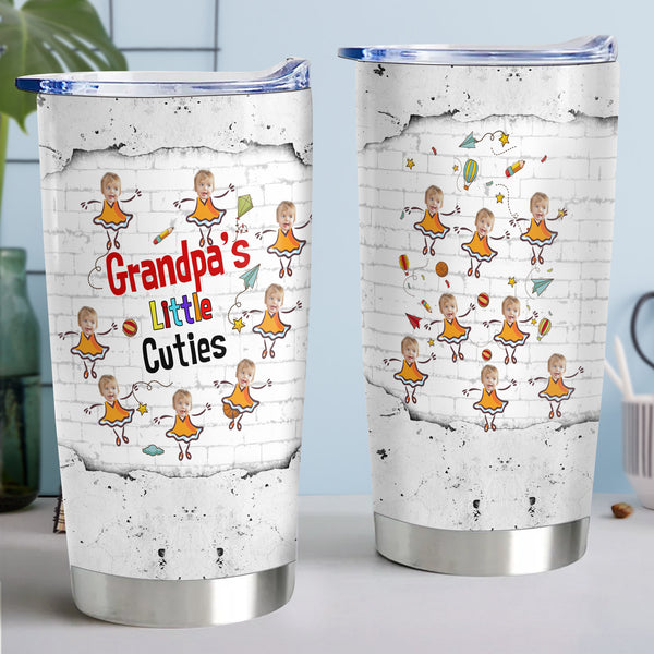 The Perfect Gift from Grandpa - Personalized Stainless Steel Tumbler for the Grandkids