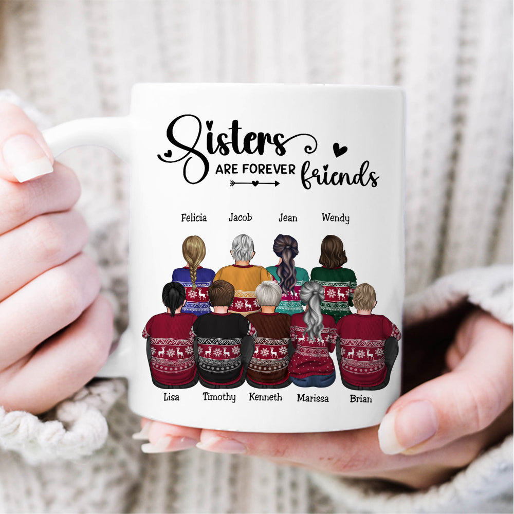 The Love Between Brothers And Sisters Is Forever - Personalized Mug - Family Gift