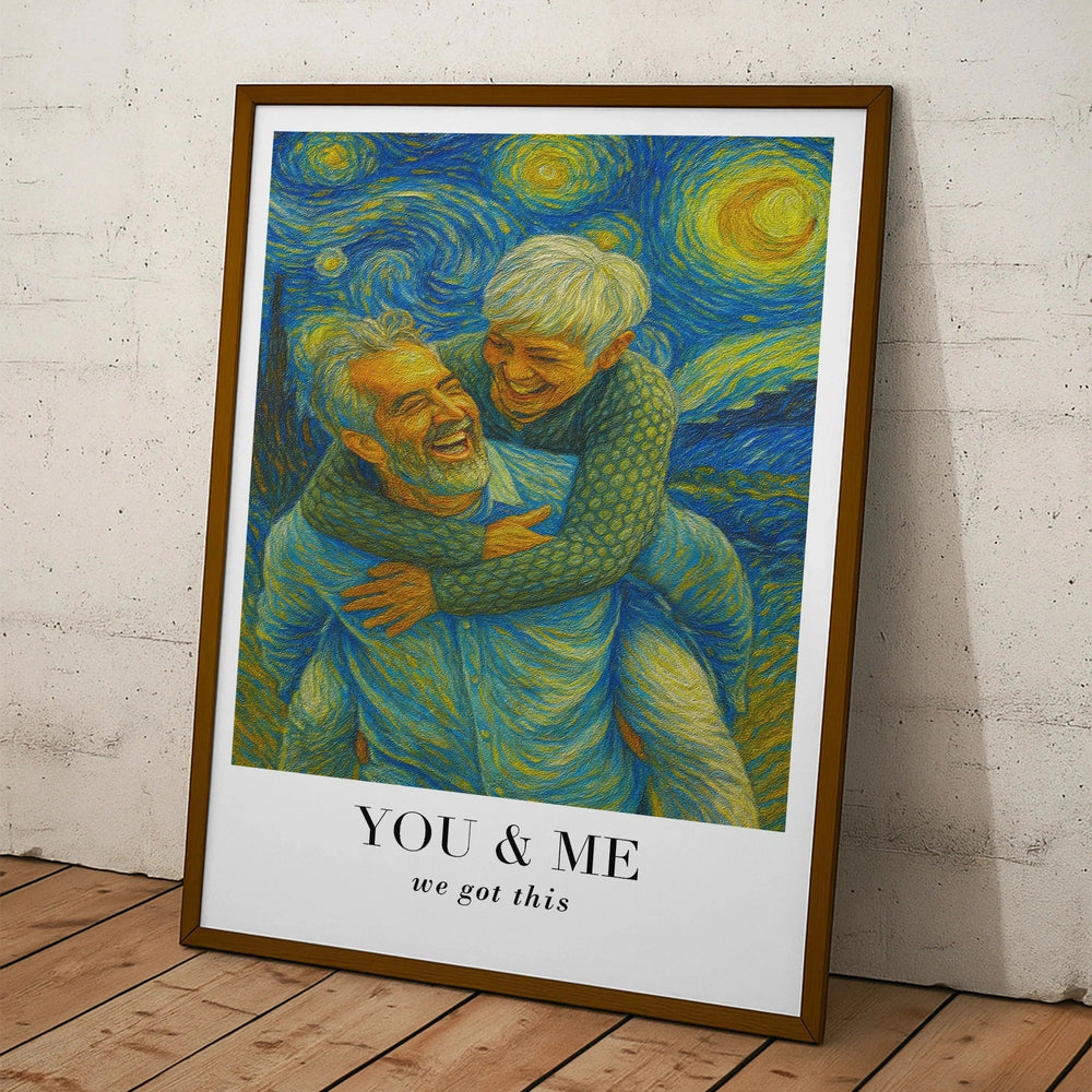 Van Gogh Wall Art You & Me We Got This - Personalized Photo Poster