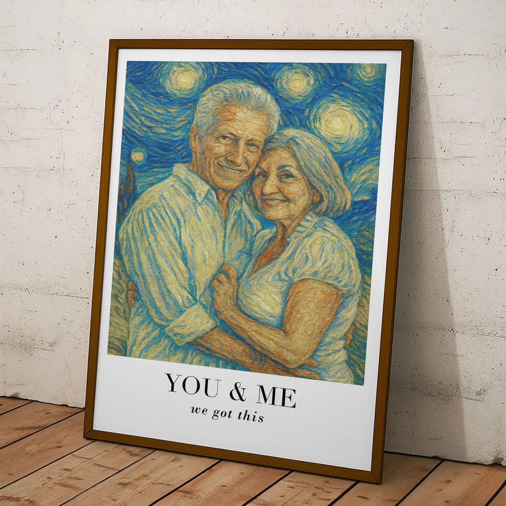 Van Gogh Wall Art You & Me We Got This - Personalized Photo Poster