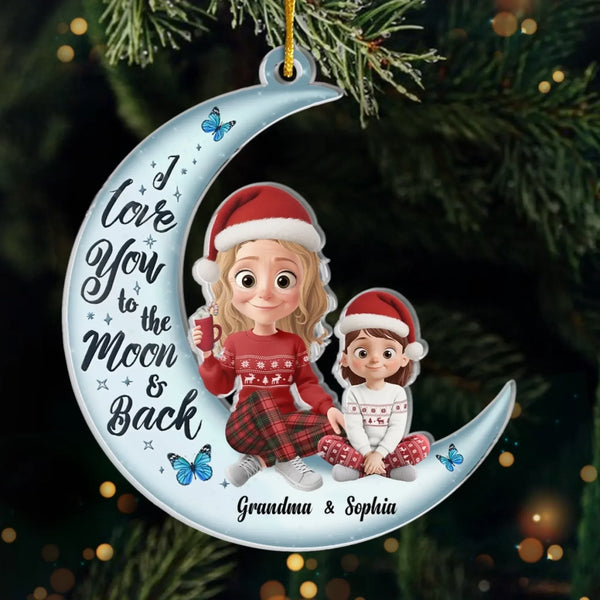 Ornement en acrylique personnalisé amusant de Noël - commande personnalisée