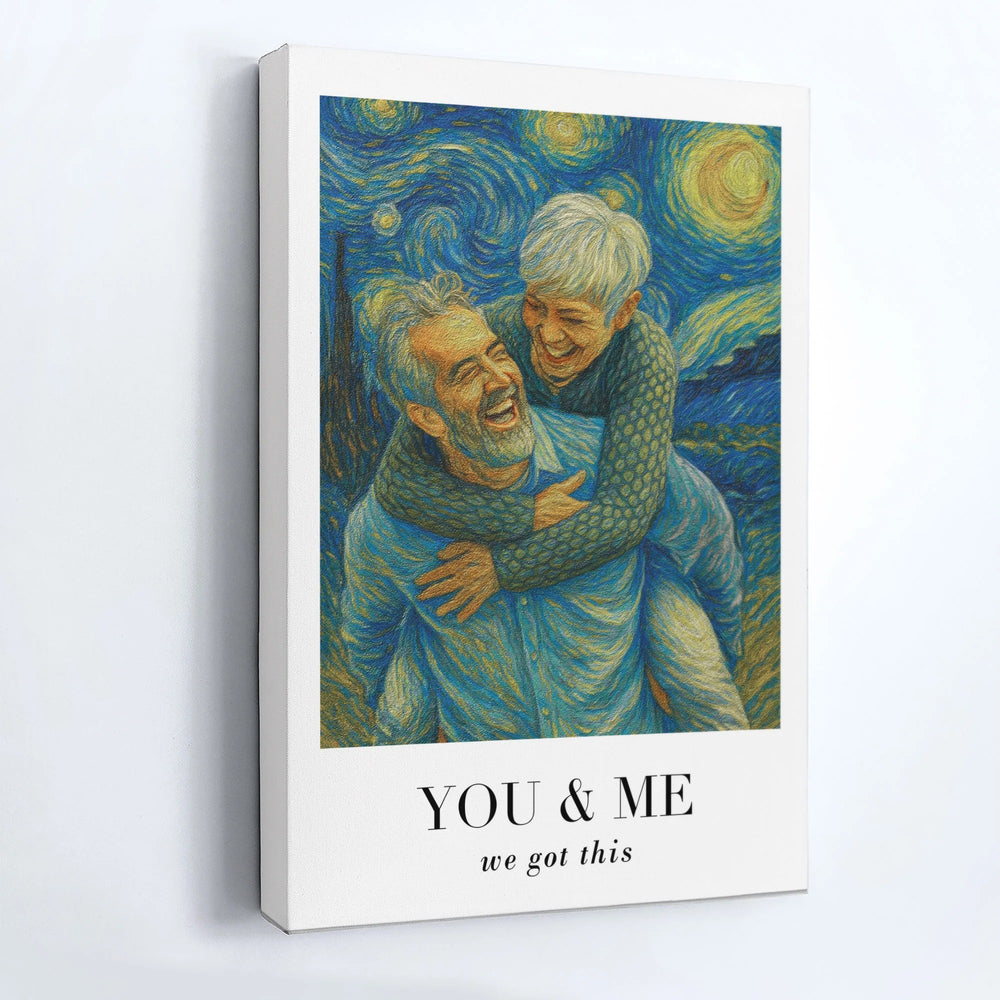Van Gogh Wall Art You & Me We Got This - Personalized Photo Poster