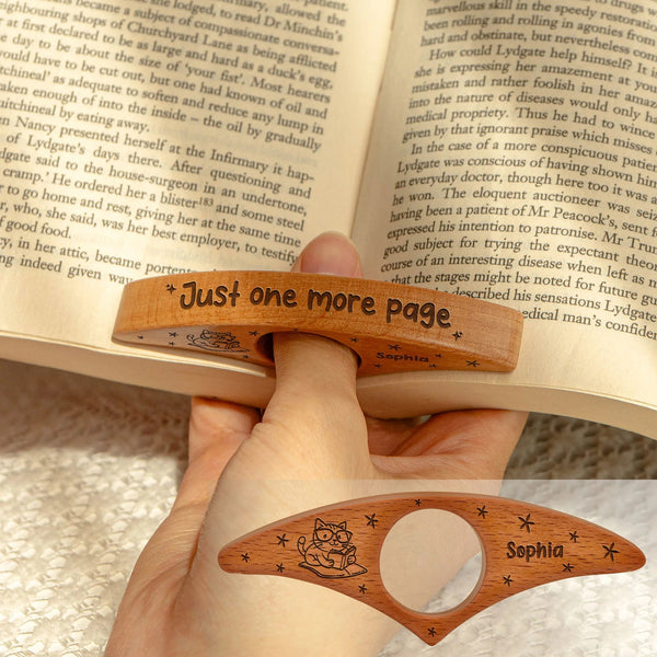 Just One More Page - Personalized Book Page Holder