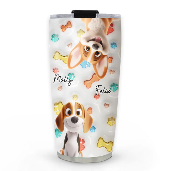 Mach mich glücklich – Geschenk für Mutter – personalisierter 40oz-Becher mit Strohhalm und Deckel