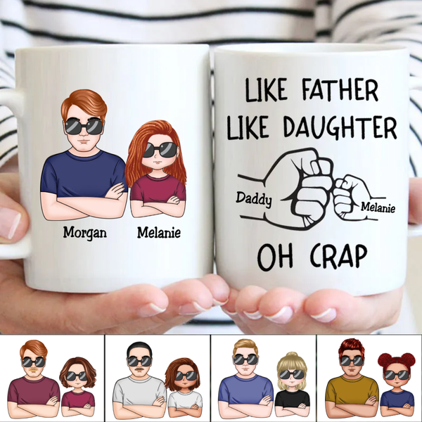 Wie der Vater, so die Tochter - Personalisierte Tasse